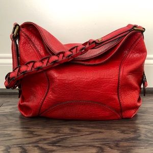 Jessica Simpson Red Hobo Shoulder Bag